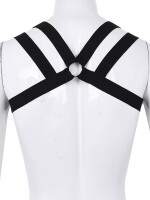 Rude Rider Elastic Double Shoulder Harness Black