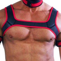 Rude Rider Neoprene Harness Black/Red