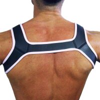 Rude Rider Neoprene Harness Black/White