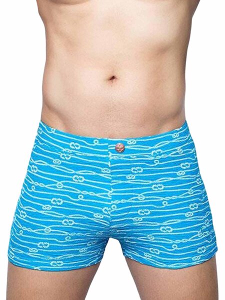 2Eros V20 Print Swim Trunk Swimwear Manrope Blue