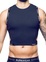 Supawear SPR Cropped Singlet Tank Top Black