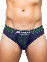 Supawear Neon Mesh Brief Underwear - Neon Green