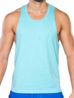 Supawear Racer Back Singlet Turquoise Blue