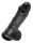 King Cock 10 inch Balls Black