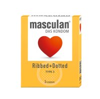 MASCULAN Ribbed & Dotted 3 St.