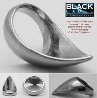 Stainless Steel Teardrop Cock Ring 45 mm.