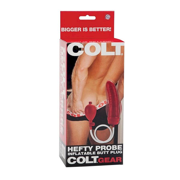 Colt Hefty Probe Inflatable Butt Plug ca. 20 cm Red