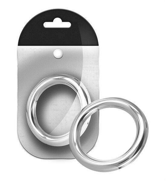 Stainless Steel Round Cock Ring 6 mm. x 55 mm.