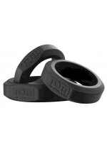 Tom of Finland 3 Piece Silicone Cock Ring Set - Black