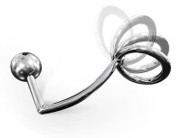 Anal Intruder Flexible Cock Ring 50 mm. With Screw-Off Ba