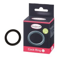 MALESATION Silicone Cock-Ring black L (Ø 4,5cm)