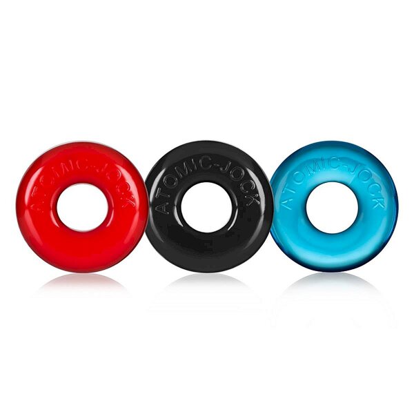 Ringer Cock Ring 3-Pack Multi-Color