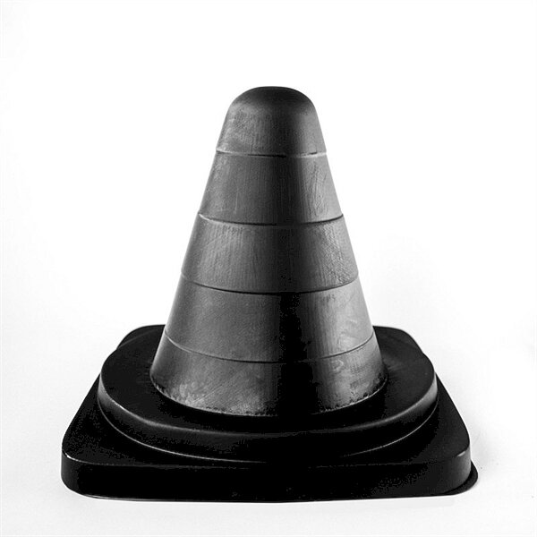 All Black Traffic Cone 19 cm. [AB68]