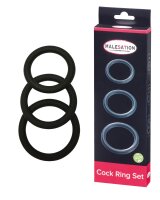 MALESATION Cock Ring Set (Ø 4cm, 4,5cm, 5cm)
