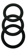 MALESATION Cock Ring Set (Ø 4cm, 4,5cm, 5cm)