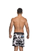 Andrew Christian - Palm Active Swim Shorts Black/White