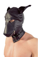 Imitation leather dog mask